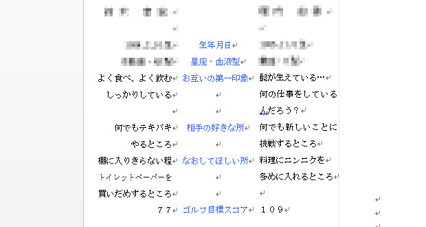 ゲストが楽しめる席次表のプロフィール項目 結婚準備お役立ち情報