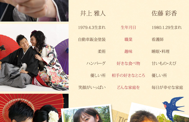 結婚 式 司会 プロフィール シート