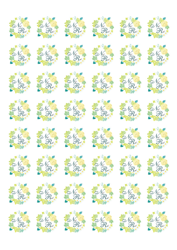 イニシャルスタンプ　エテ（夏）
