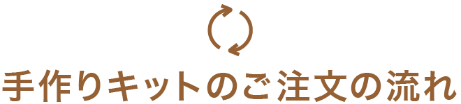 手作りキットのご注文の流れ