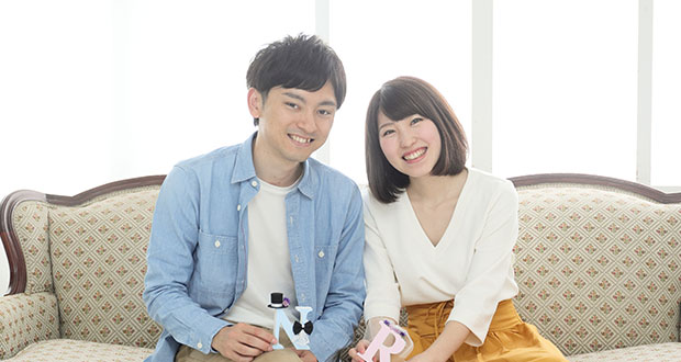 イメージ　新郎新婦イニシャルオブジェ