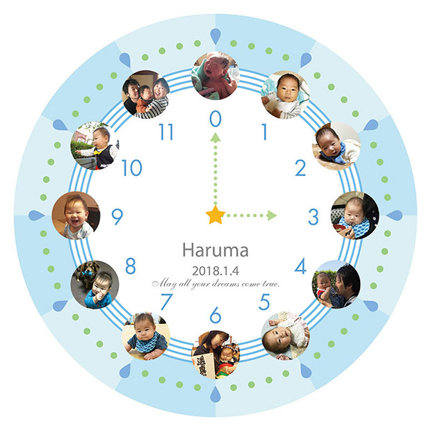 赤ちゃんが生まれた記念に！壁掛け成長時計 | 結婚準備お役立ち情報